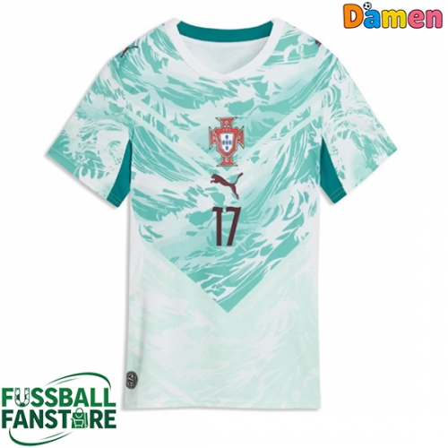 Portugal Rafael Leao #17 Replik Auswärtstrikot Damen WM 2026 Kurzarm